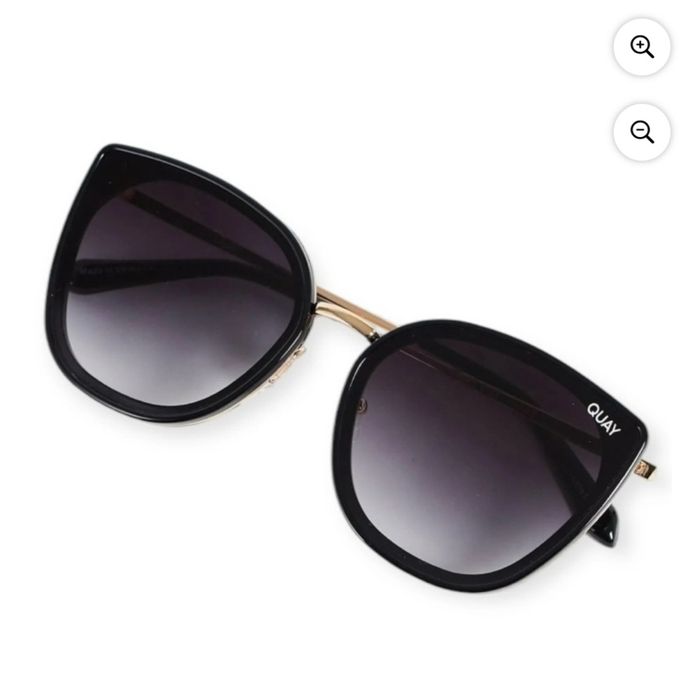 Quay Flat Out Cat Eye Sunglasses - EUC